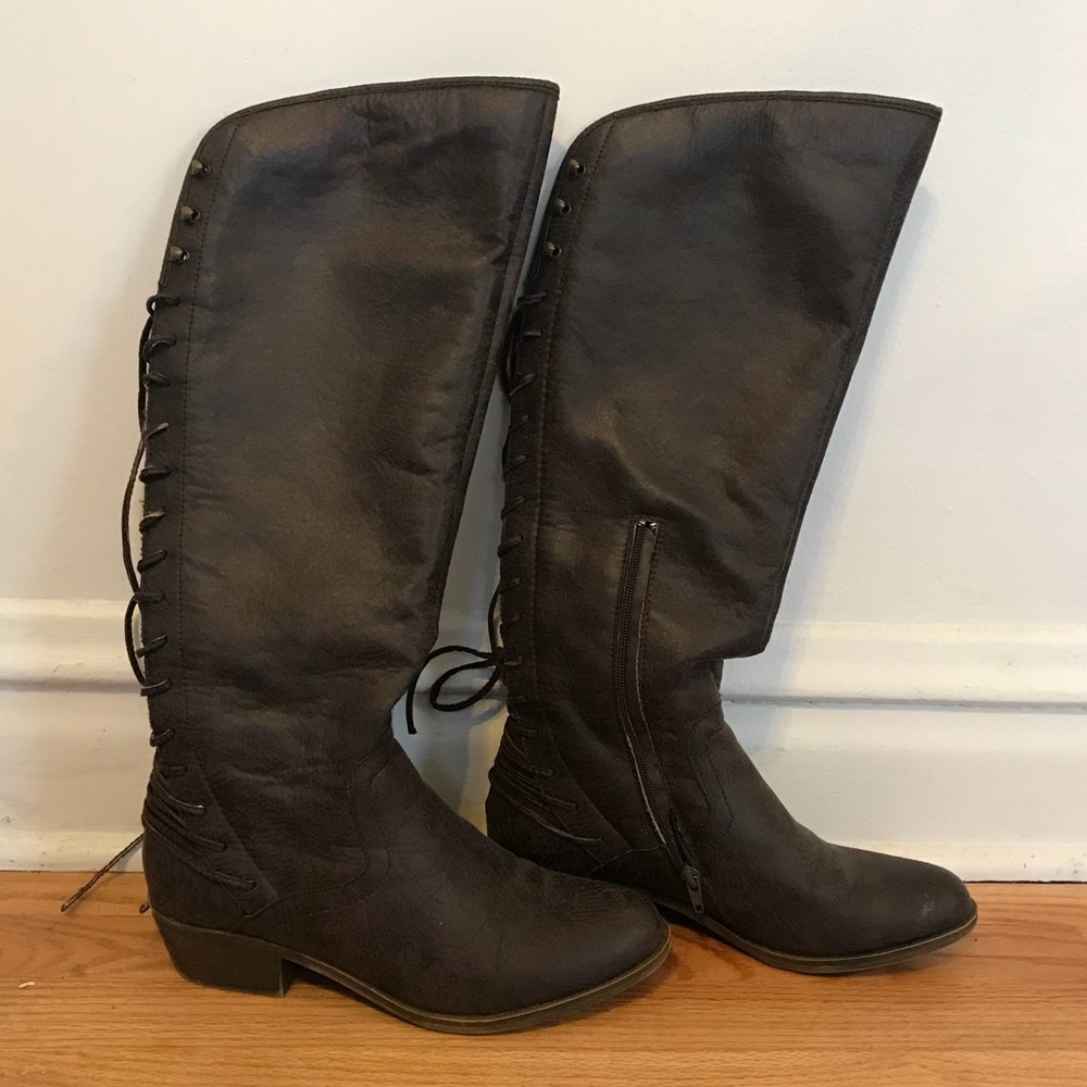 Kenzie laced back riding boots